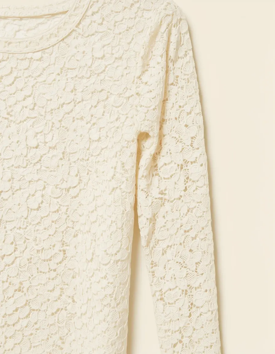 Lace Long-Sleeve Dress mit filigranen Spitzenärmeln