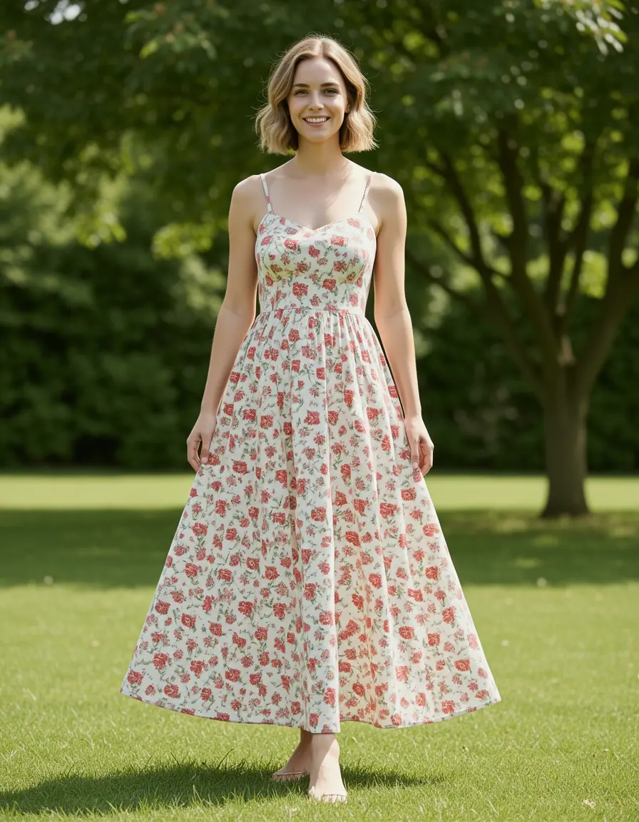 Easygoing Midi Sundress legere kleid