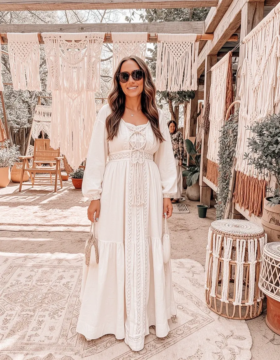 Boho Legere Maxi kleid