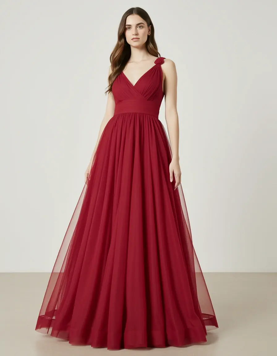 Chiffon Maxi Gown - Elegantes Abendkleid aus Chiffon