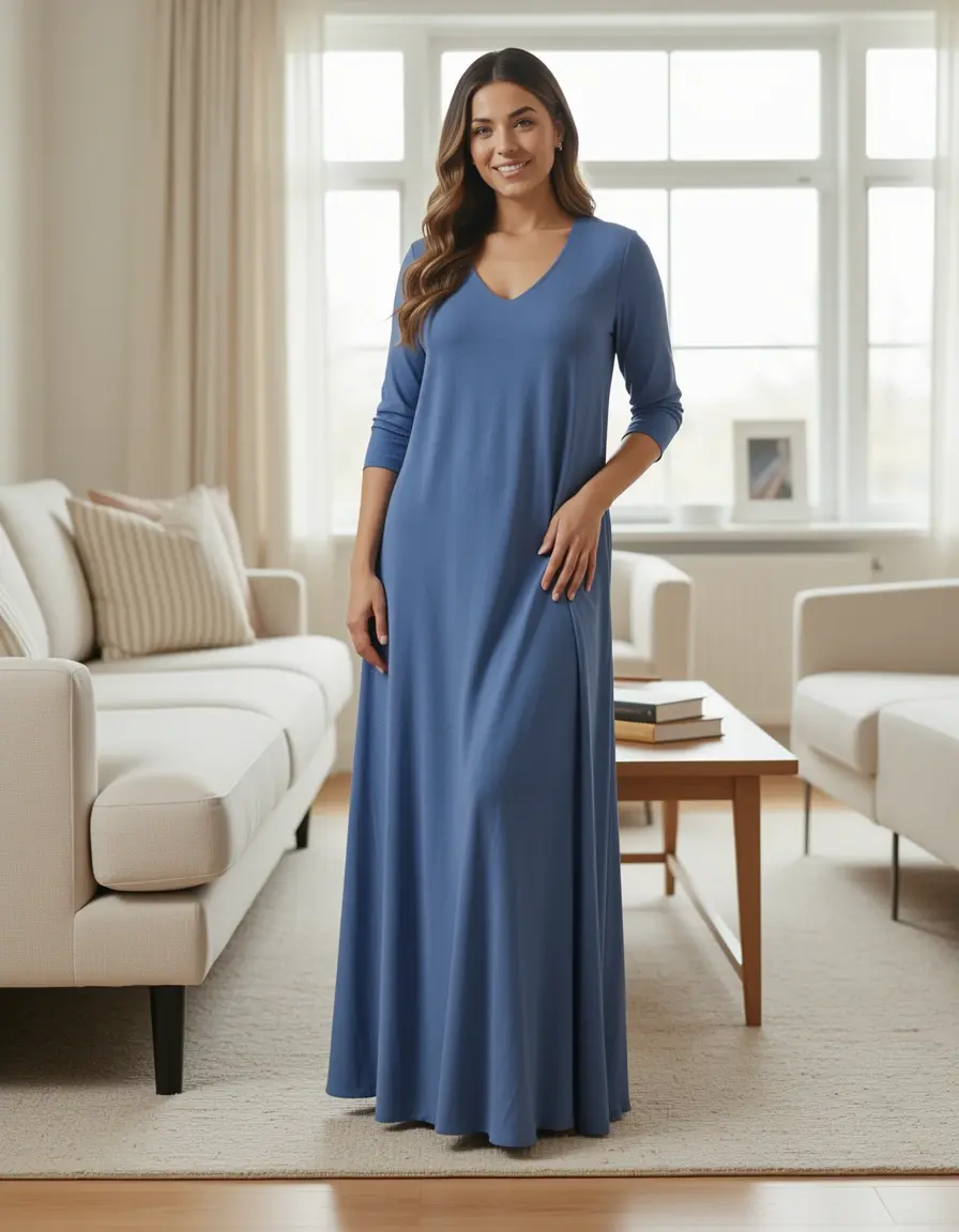 Wrap Maxi Dress - Vielseitiges Wickelkleid in Maxilänge