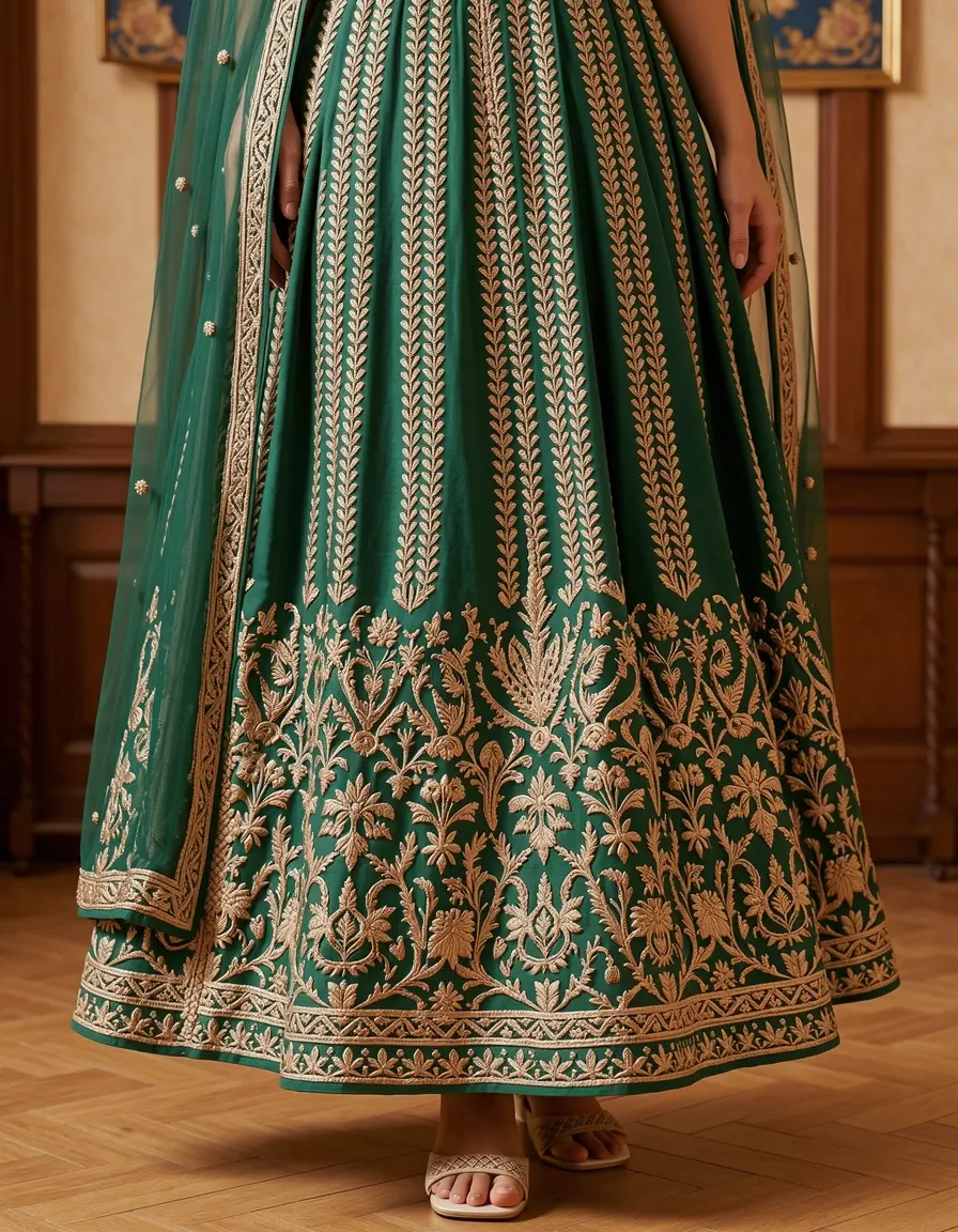 Embroidered Midi detailliert
