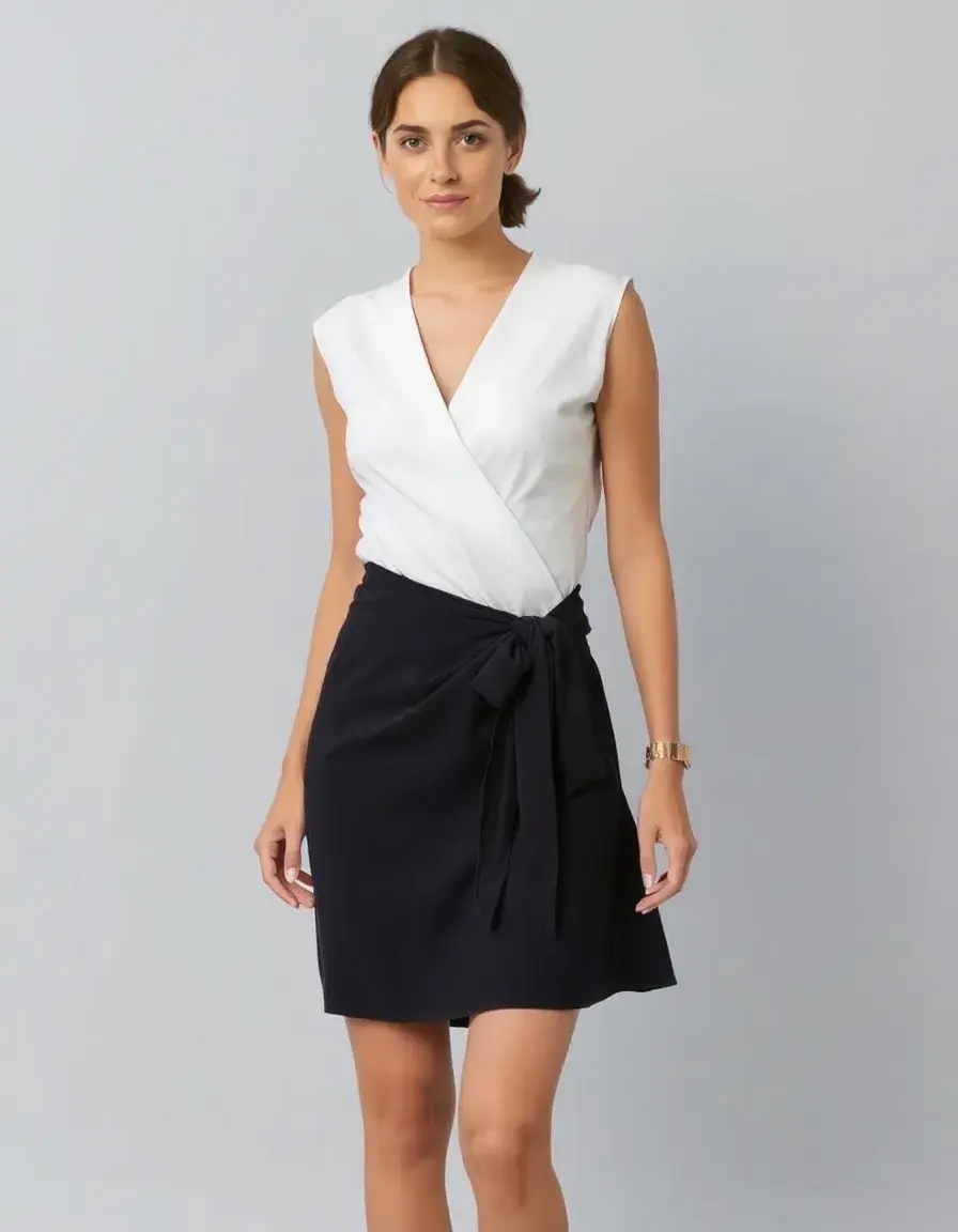 Vielseitiges Wickel-Mini-Kleid
