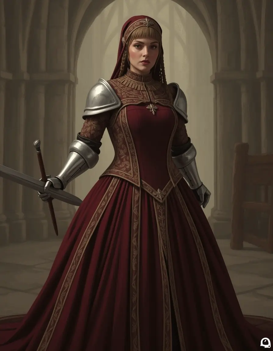 Knight Medieval Lady Kleid für Kriegerinnen