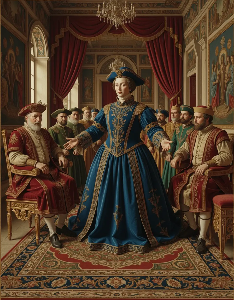 Renaissance Medieval Dress im eleganten Stil