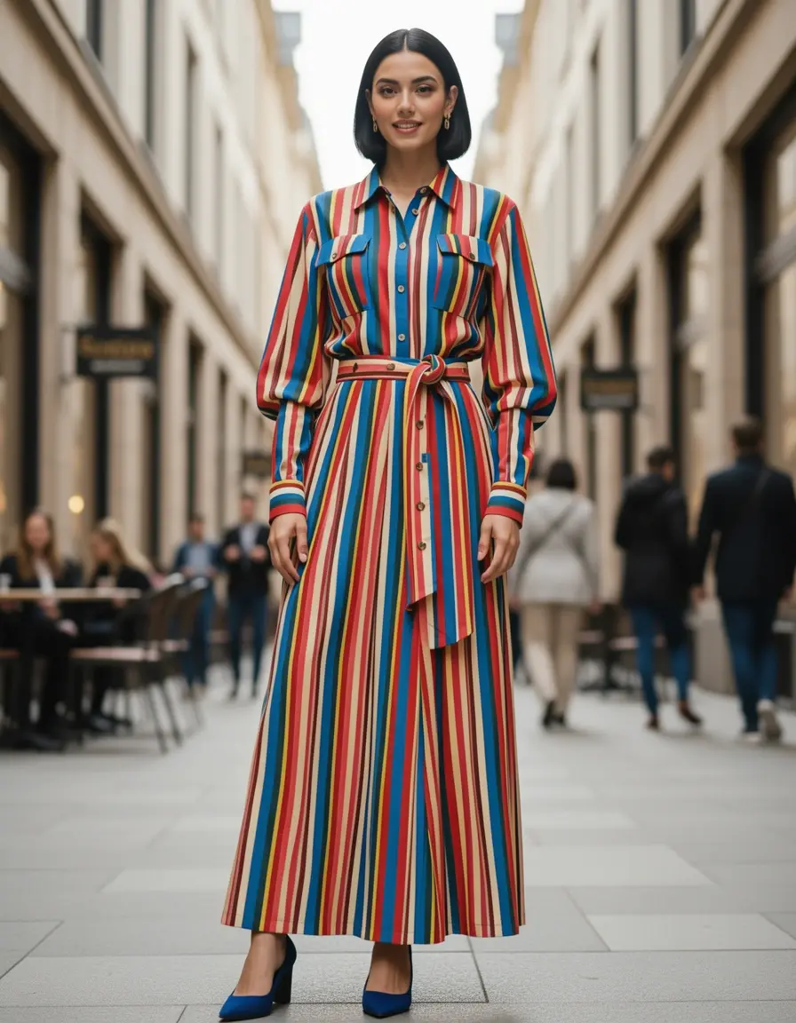 Bold Naked Midi Dress für einen modernen Look