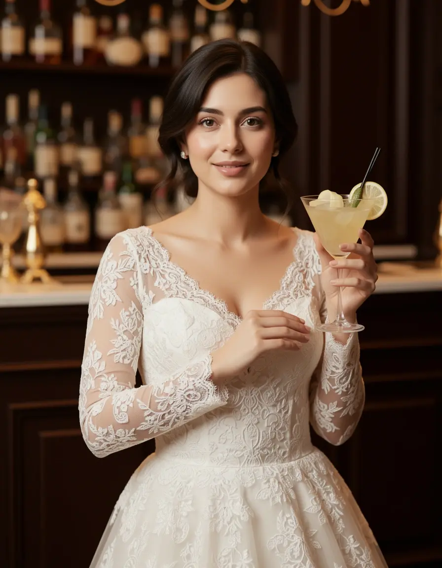 Elegantes Lace Naked Cocktail Kleid