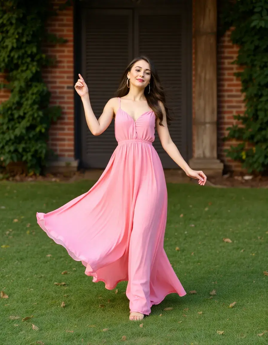 Sweet Pink Maxi Dress in zartem Rosa