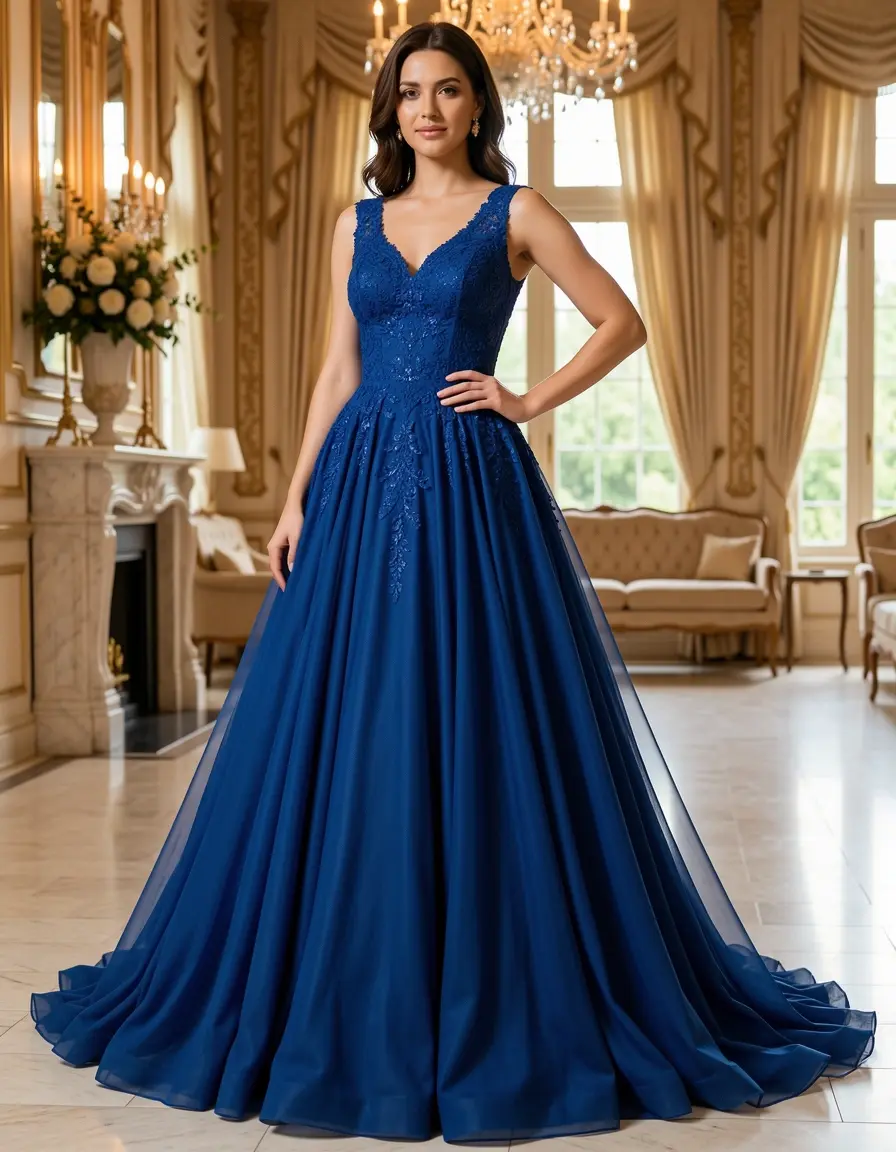 Chiffon Abendkleid elegant