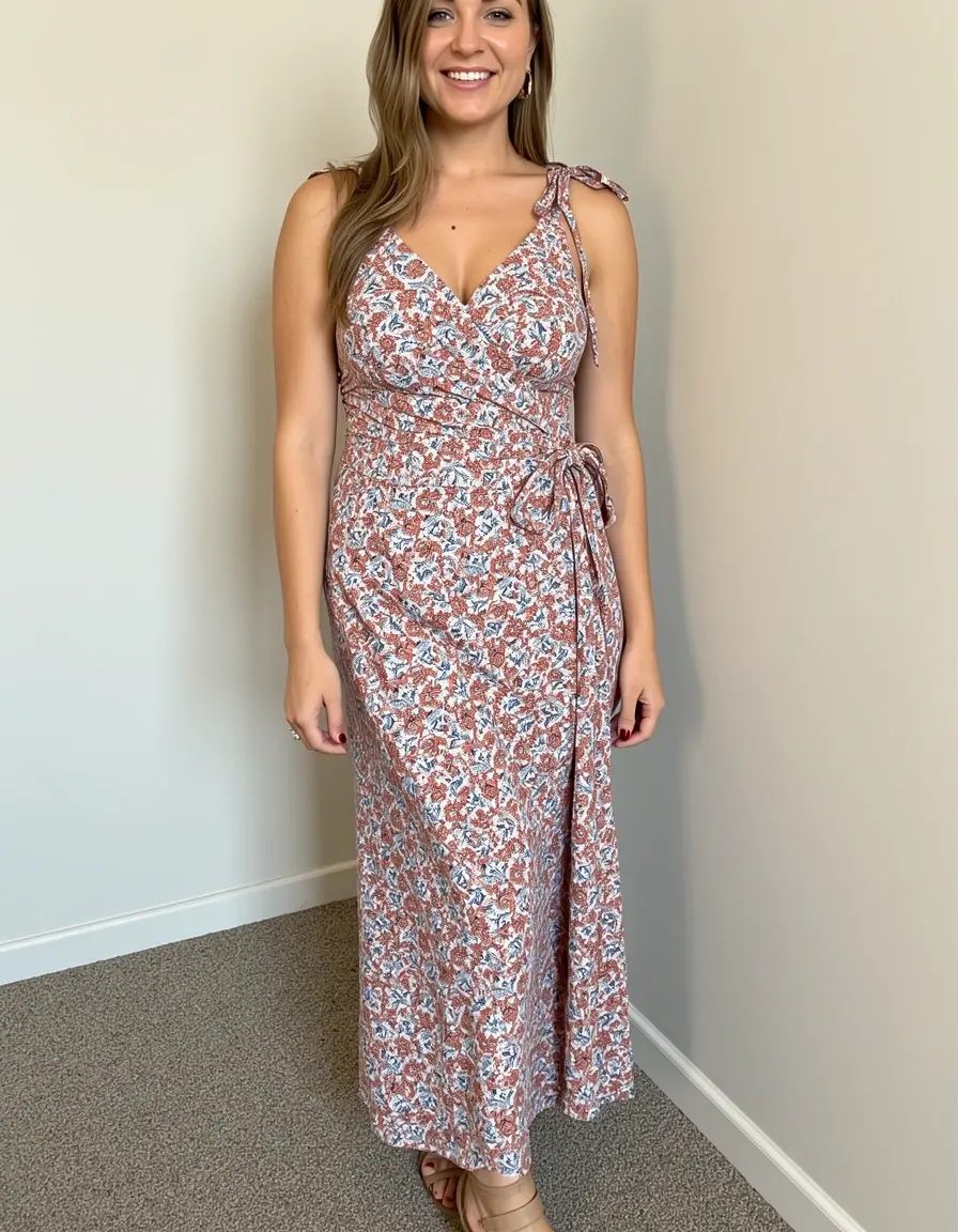 Wrap Midi Dress