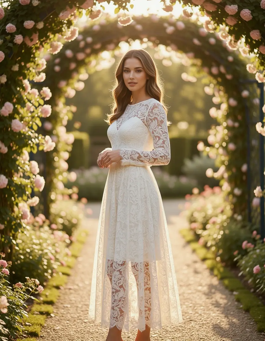 Lace Midi Dress