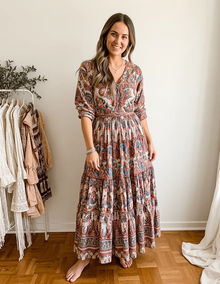 Boho Midi Dress