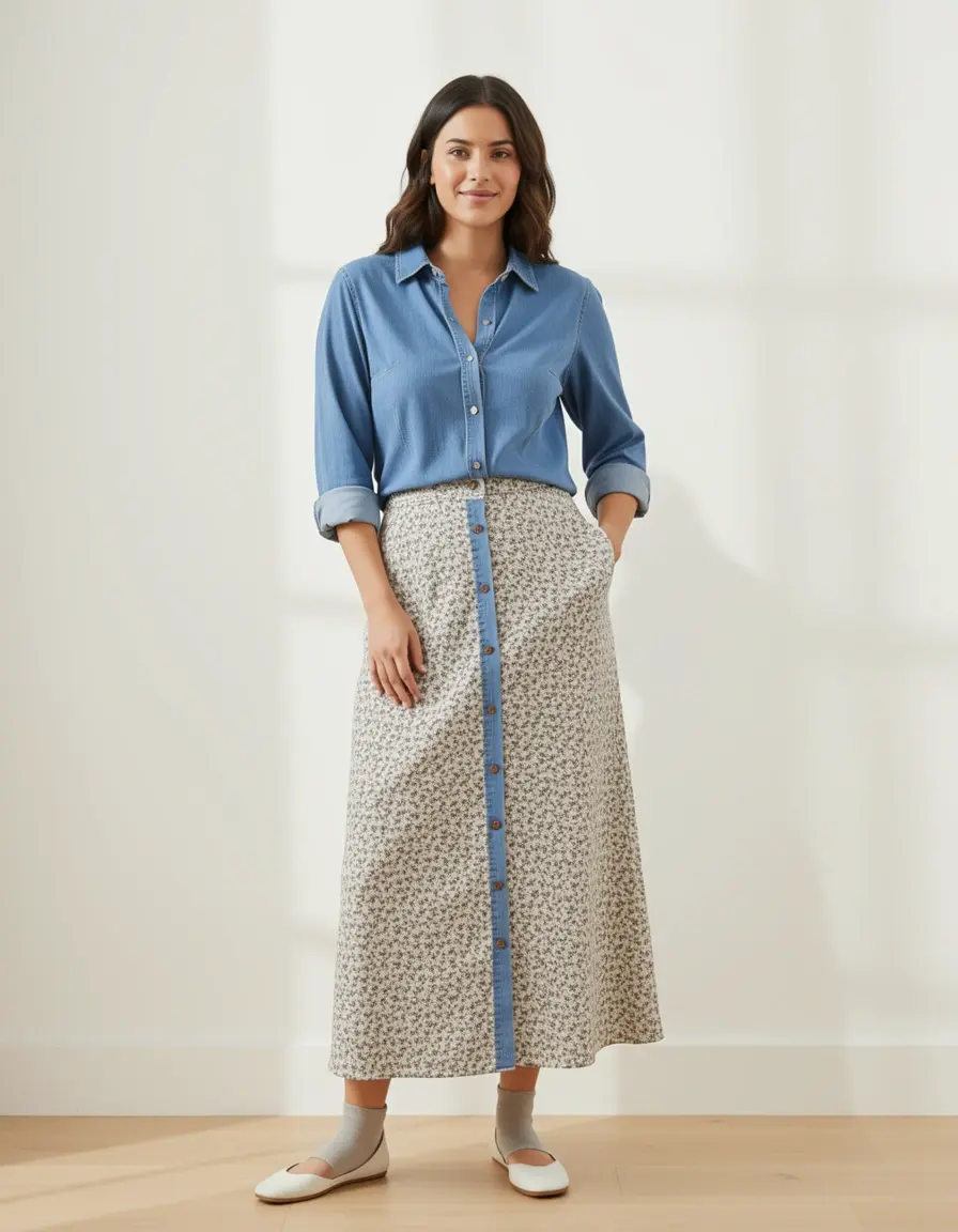 Shirt Midi Dress