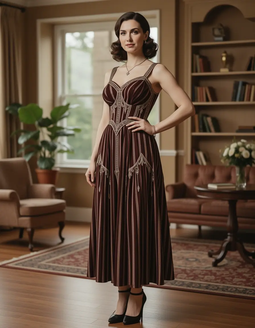 Drop waist dress retro 20s