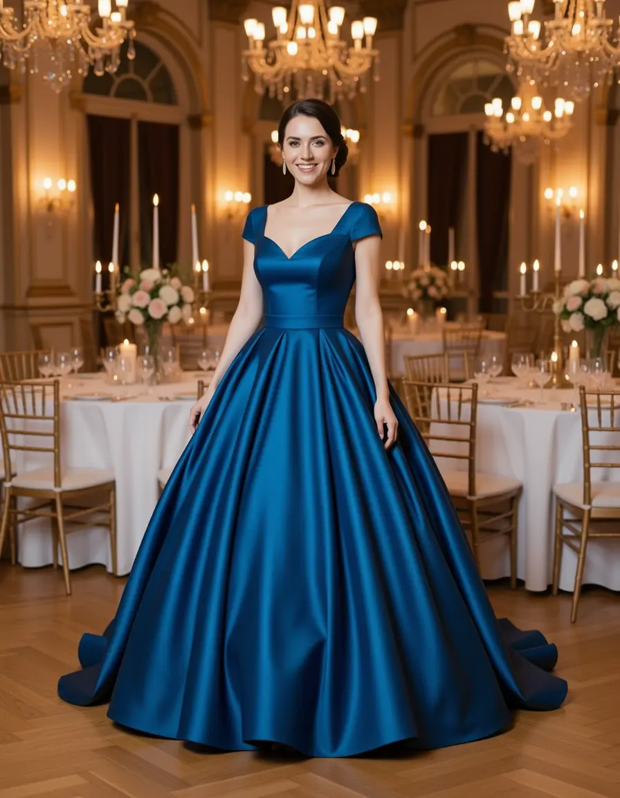 Taft Ballkleid für Damen