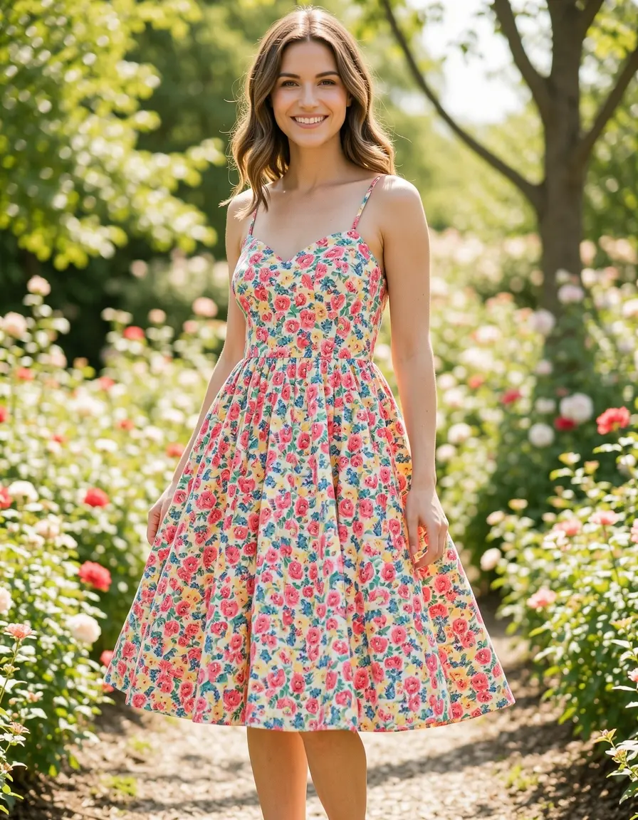 Floral A-Line Dress