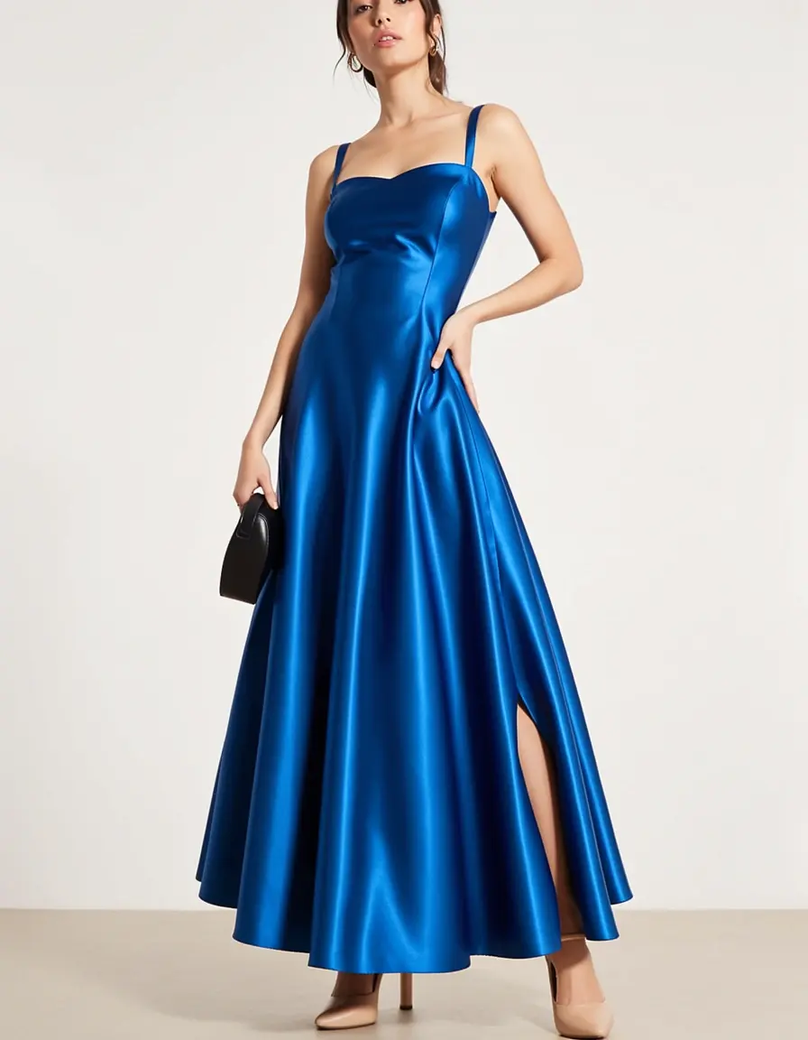 Satin A-Line Dress