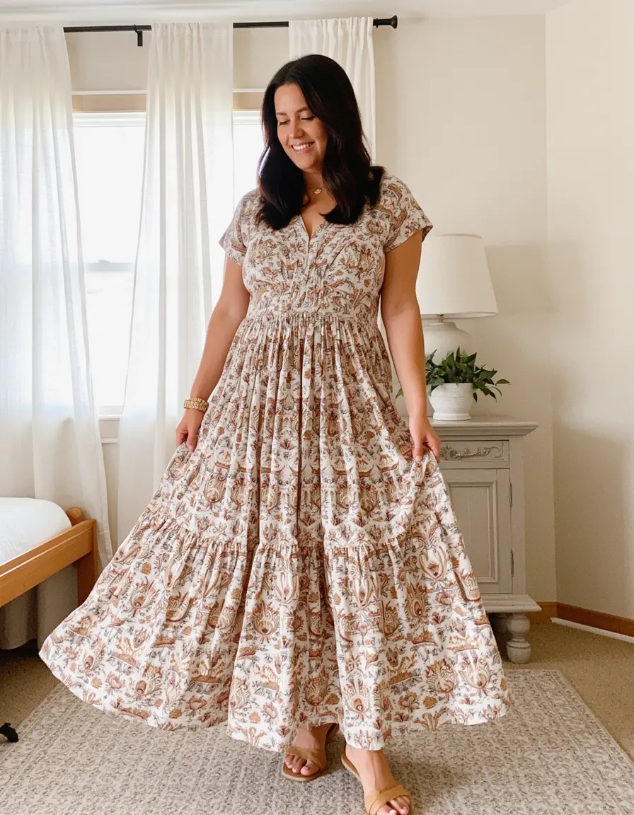 Boho A-Line Dress