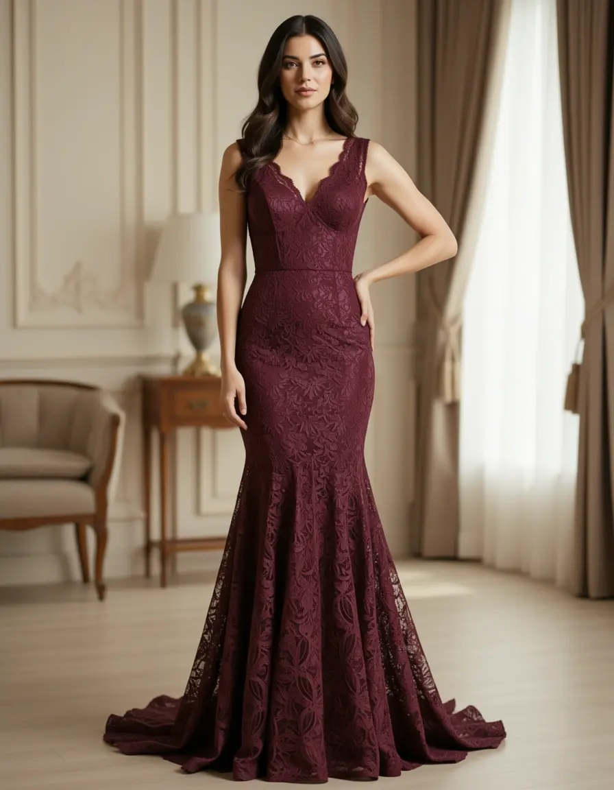 Elegantes Spitzenkleid für Damen