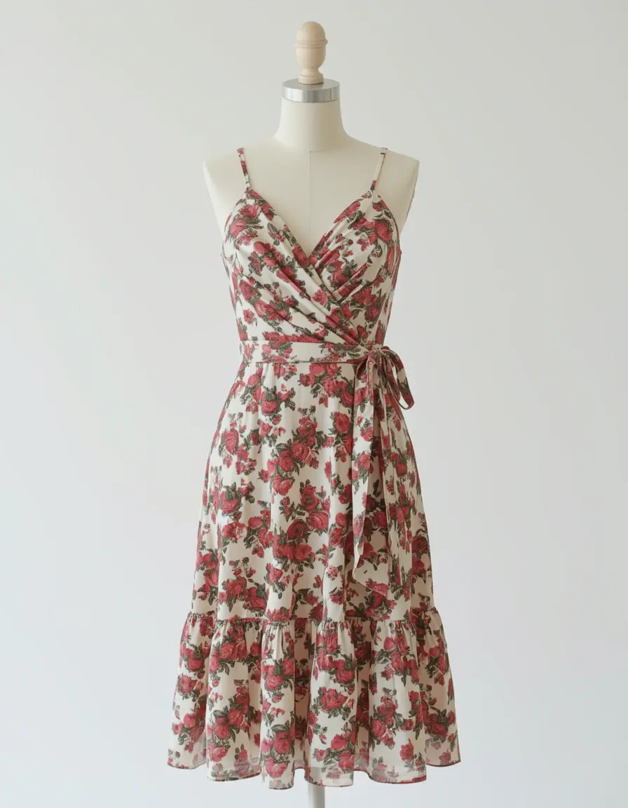 Florales Wickelkleid für Damen 50+