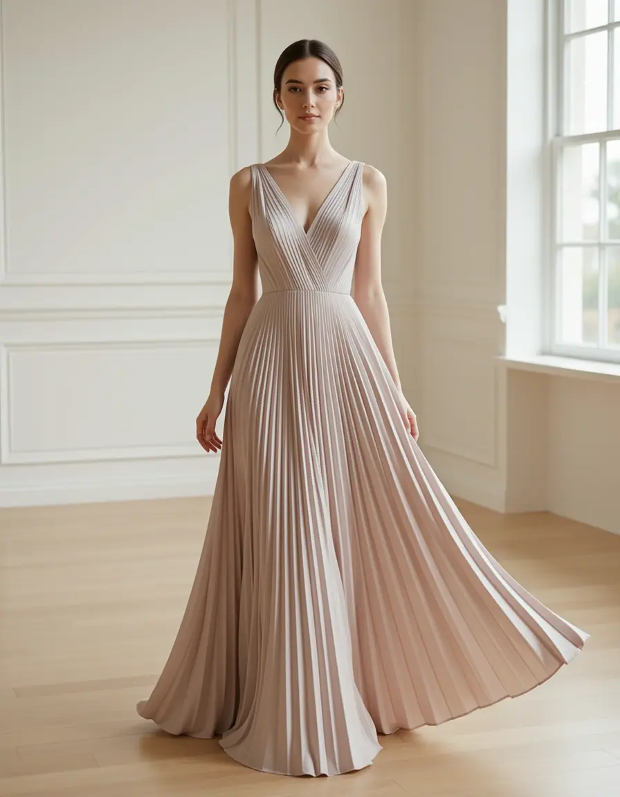 Pleated Dress plissiert