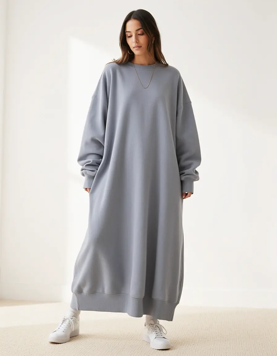 Oversized Sweatkleid Damen entspannt
