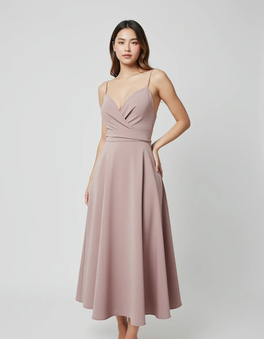 Wrap A-Line Wickelkleid