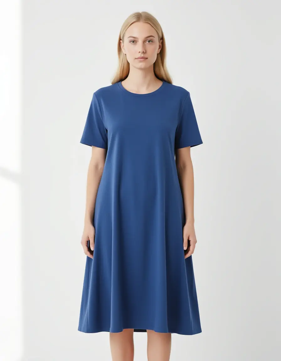Casual Shirt A-Line Hemdblusenkleid