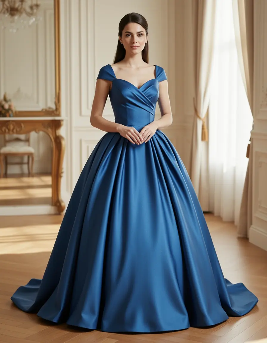 Satin Ball Dress Elegant
