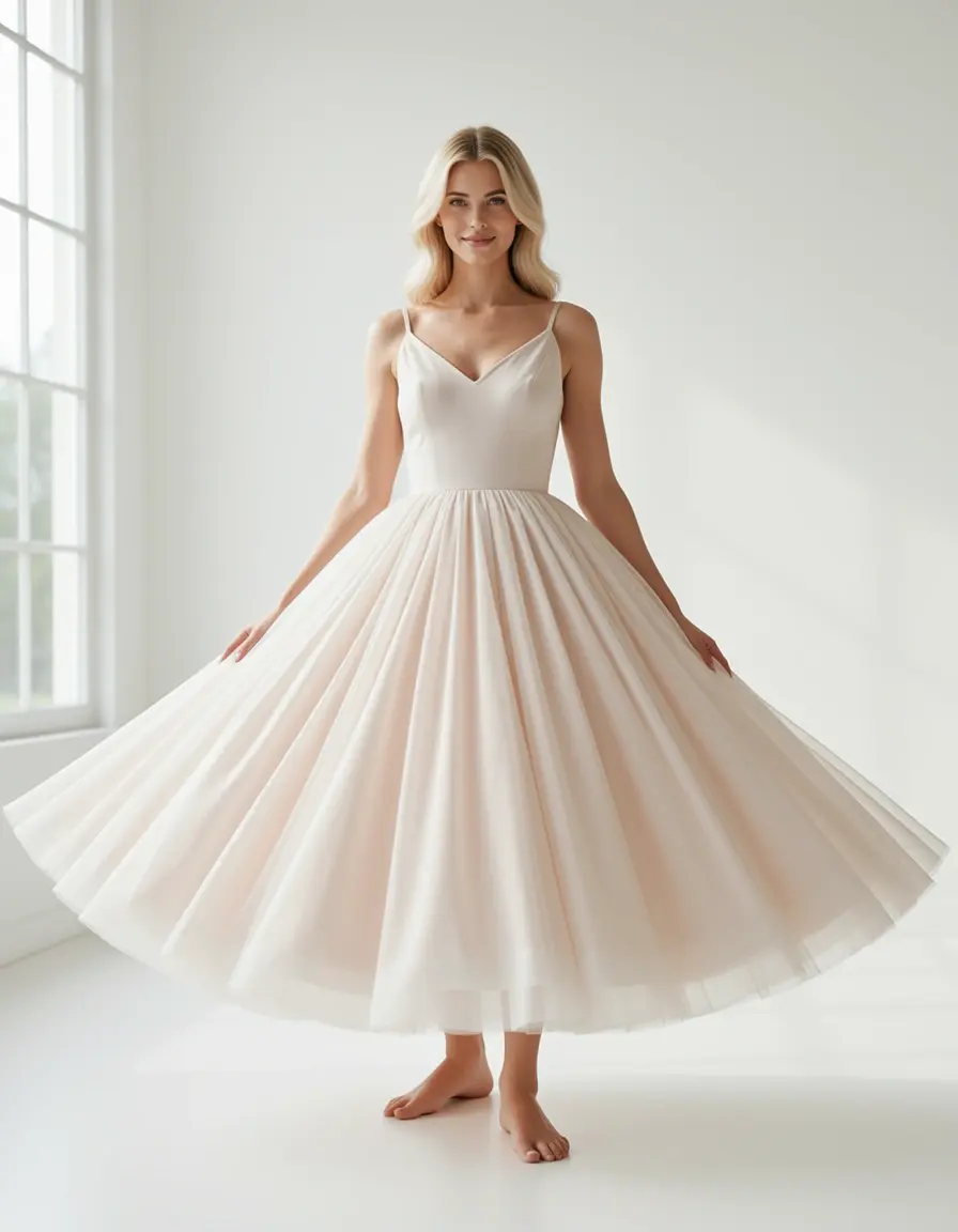 Chiffon Ball Dress Flowy