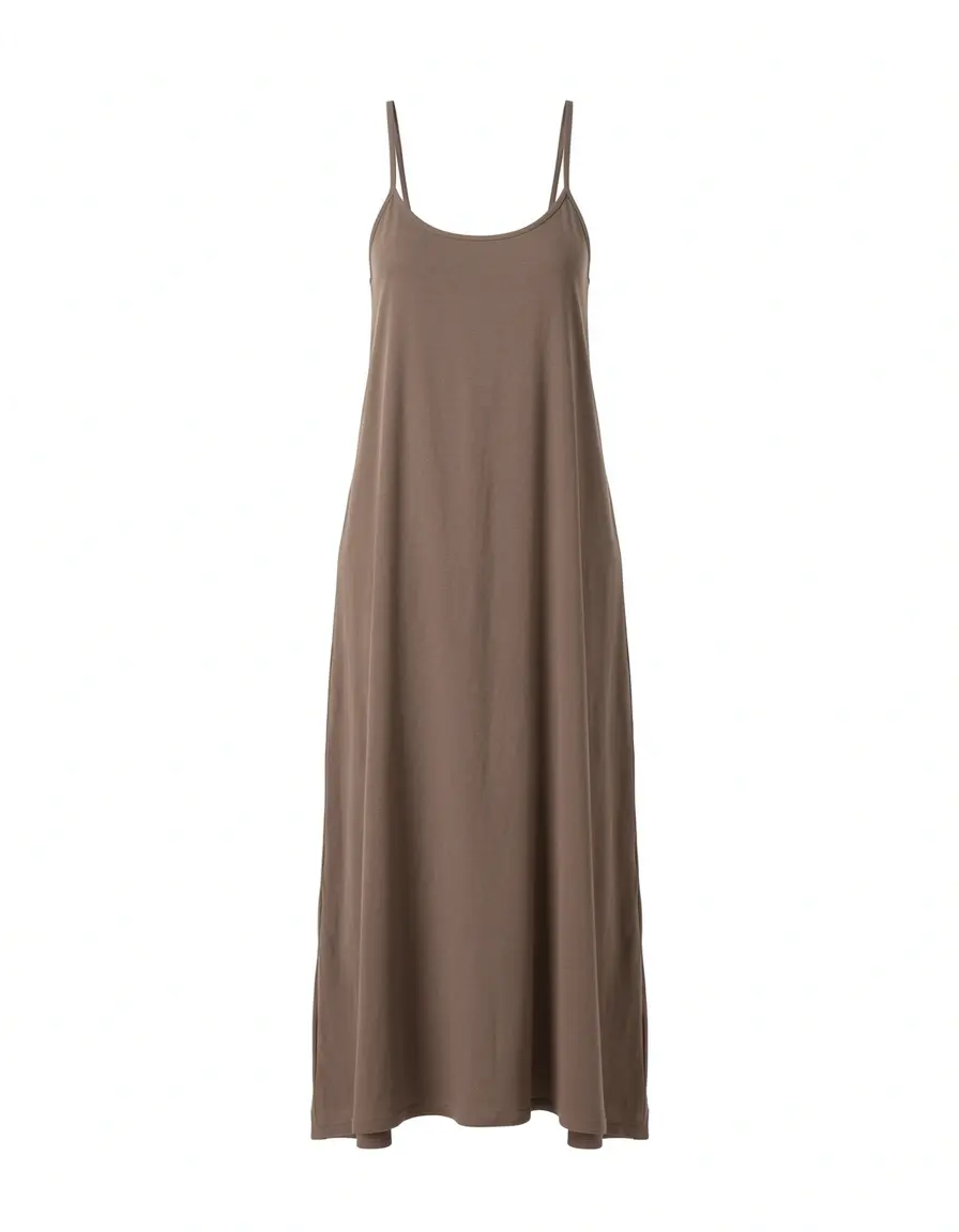 Braunes Kleid Taupe Sommer
