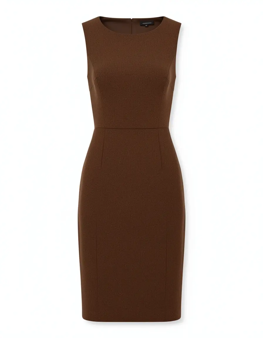 Braunes Kleid Espresso Etuikleid