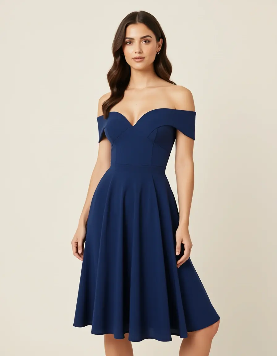 Empire Taille Kleid schmeichelhaft