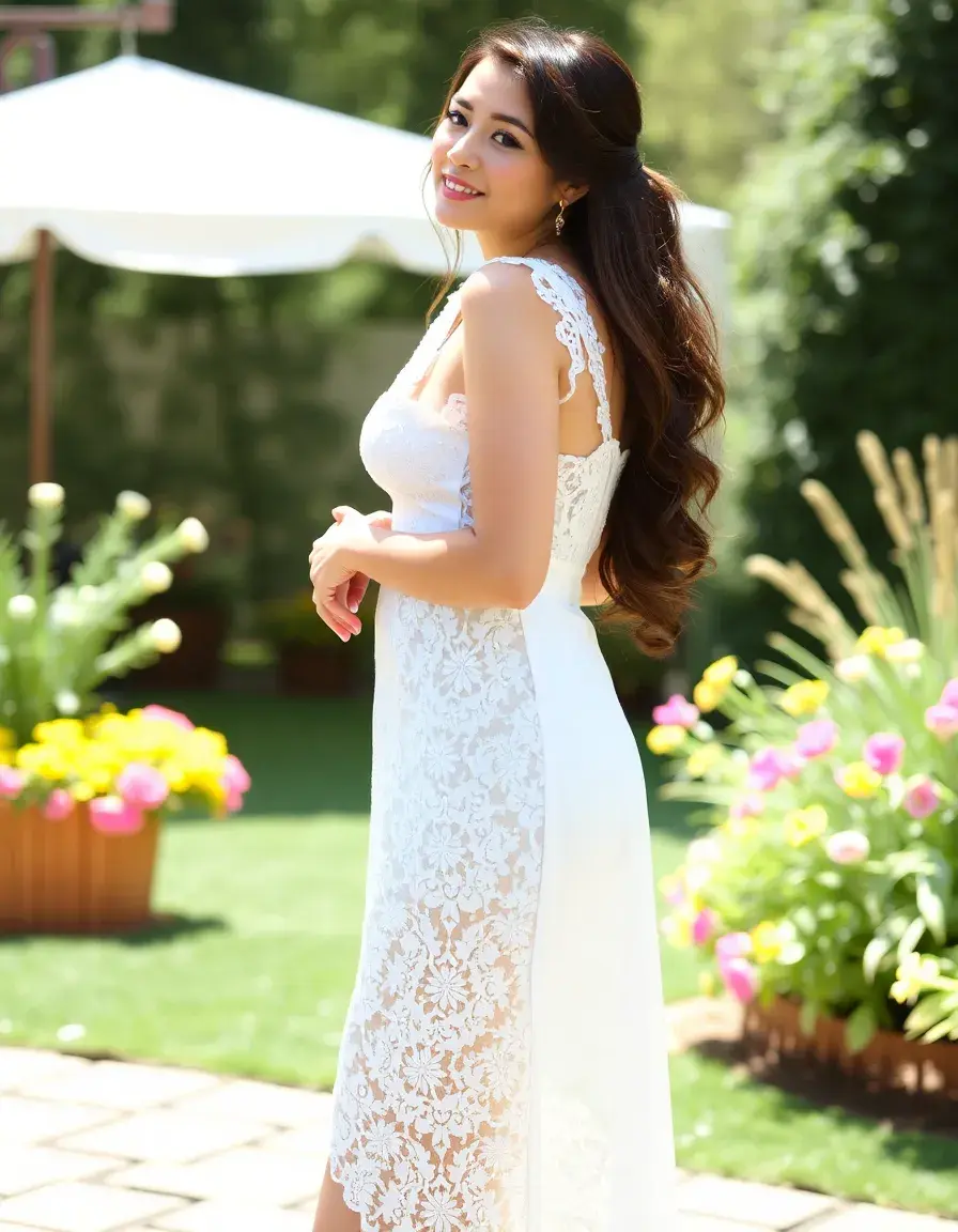Lochspitze Sommerkleid Gast