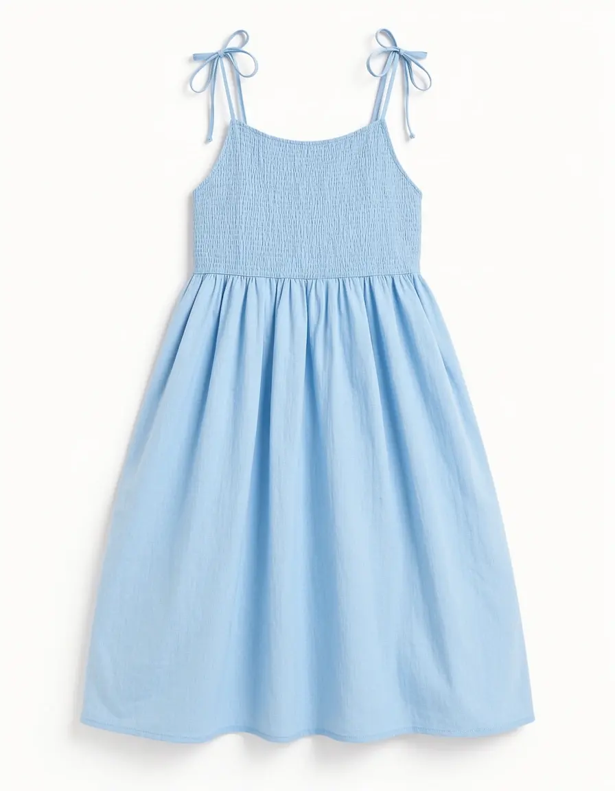 Süßes hellblaues Sommerkleid