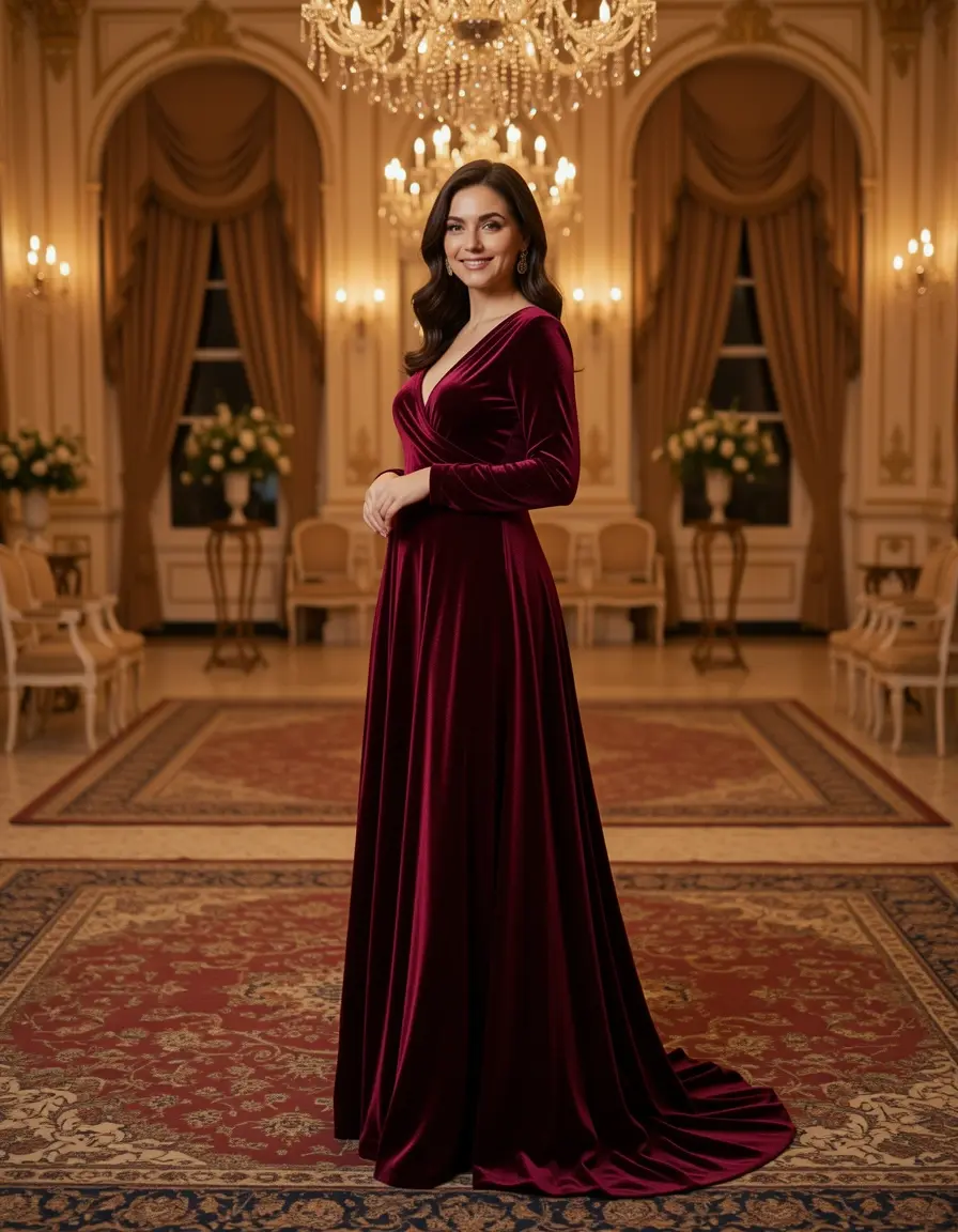 Velvet Festlich Maxi aus edlem Samt