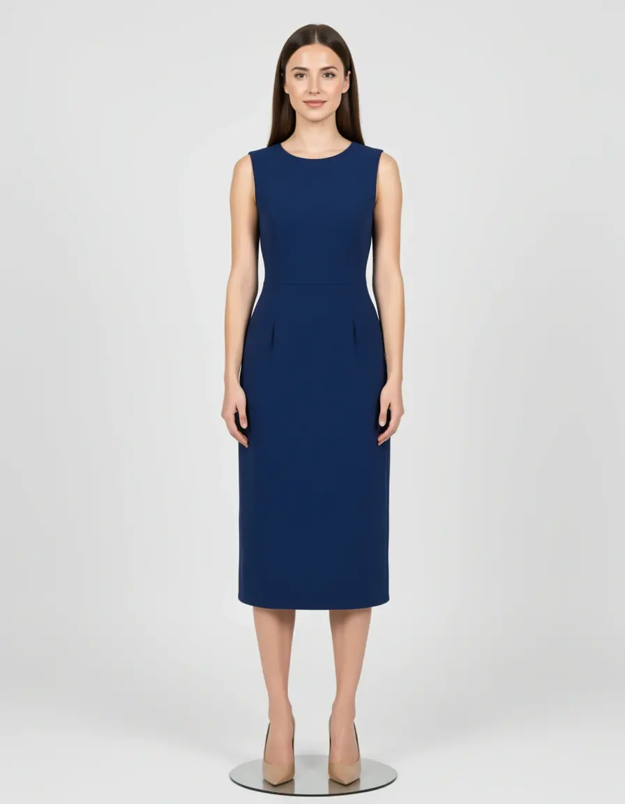 Simple Standesamt Sheath Kleid
