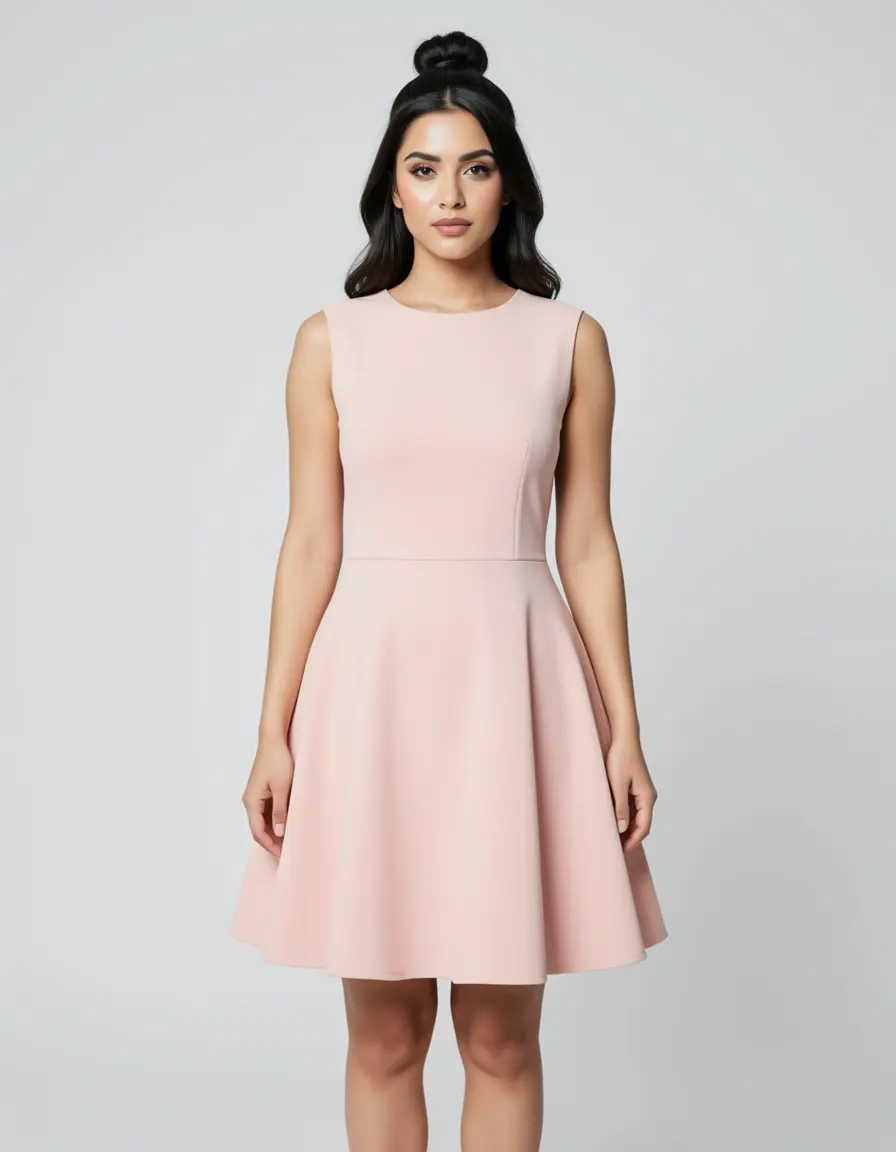 Blush Standesamt A-Line Kleid