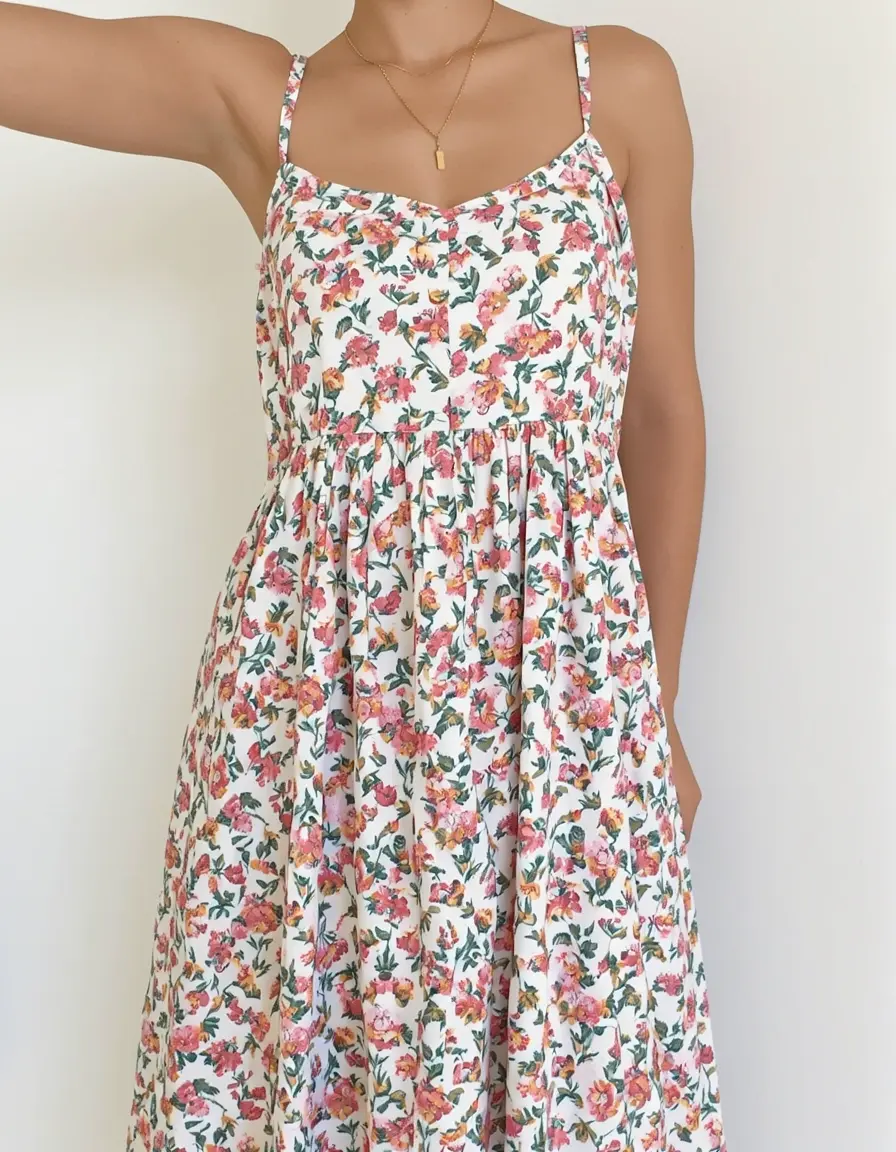 Florales Sommerkleid für Abschlussfeiern