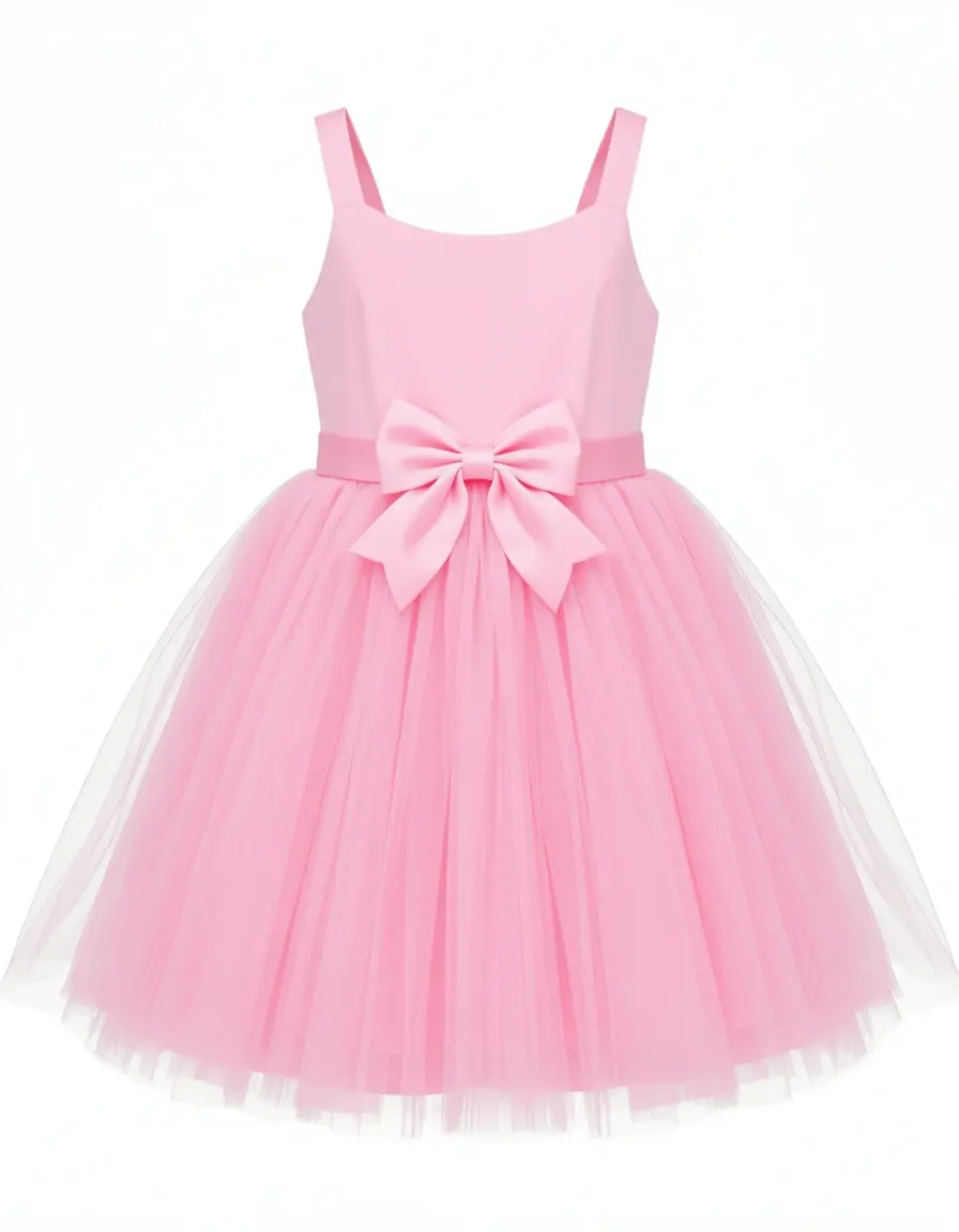 Pink Tutu Dress für Mädchen mit Tüllrock