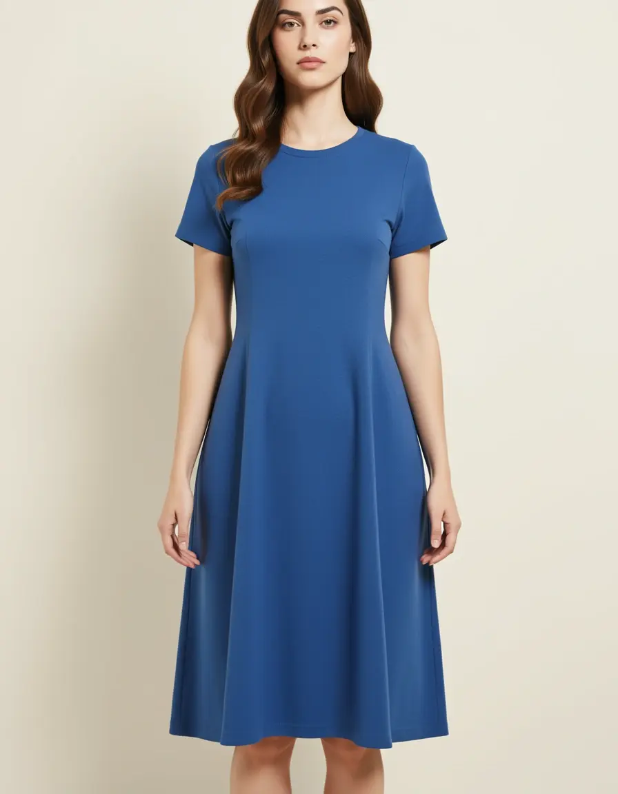 Schnittmuster Kleid A-Linie aus Baumwolle