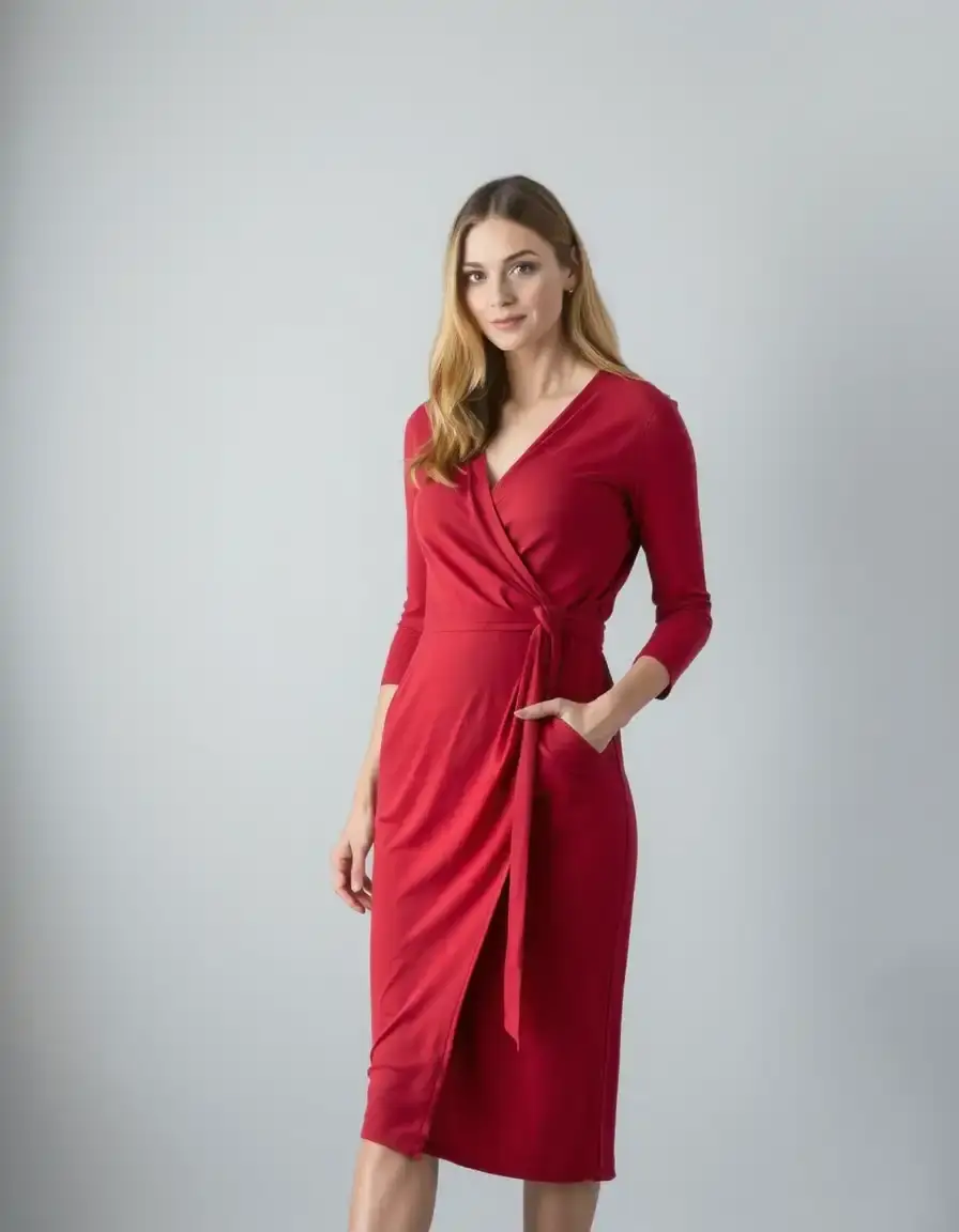 Wickelkleid Schnittmuster aus Jersey