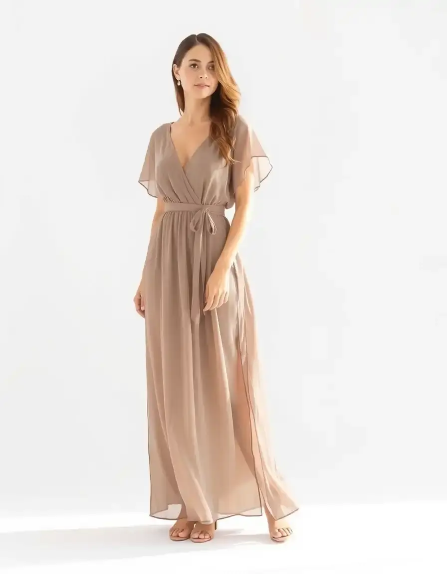 Maxikleid Schnittmuster aus Chiffon