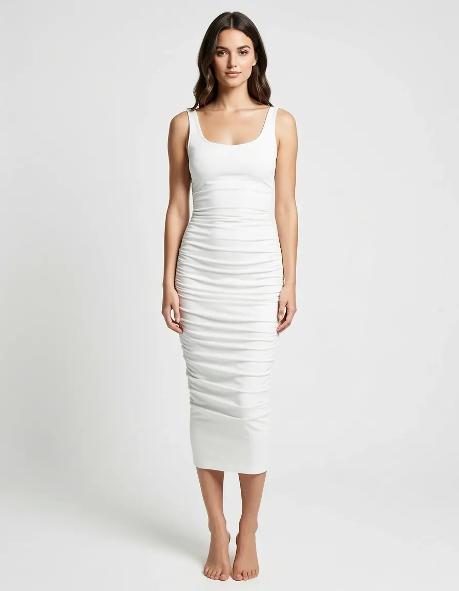 Weißes Bodycon Kleid