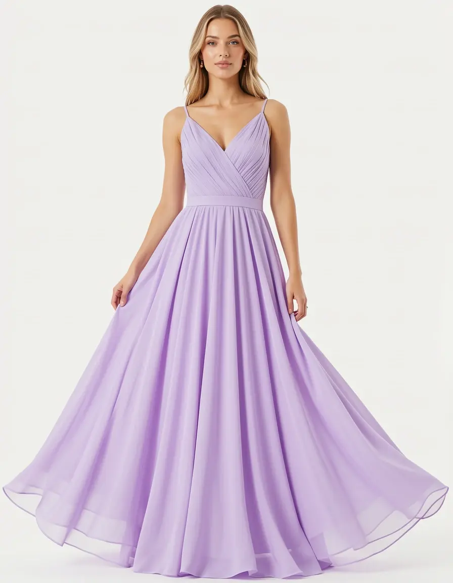 Pastel Chiffon Graduation Dress