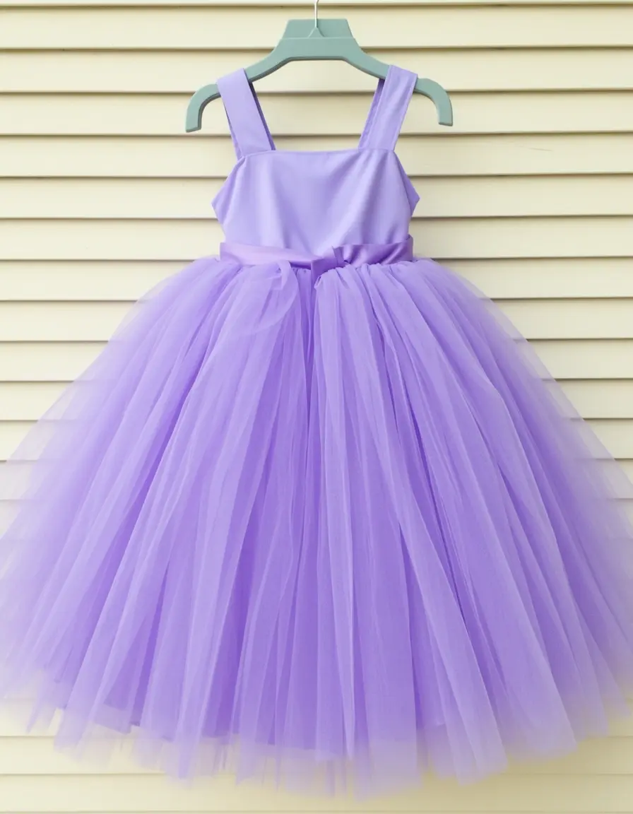 Lavender Tutu Flower Girl Dress